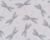 Patchworkstoff ESSENCE OF PEARL, Libellen-Silhouette, hellgrau