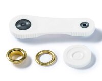 Ösen mit Scheiben, gold, Prym 5 mm