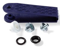 Ösen mit Scheiben, brüniert schwarz, Prym 14 mm