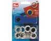 Ösen mit Scheiben, silber, Prym 4 mm