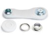 Ösen mit Scheiben, silber, Prym 8 mm
