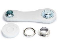 Ösen mit Scheiben, silber, Prym 14 mm