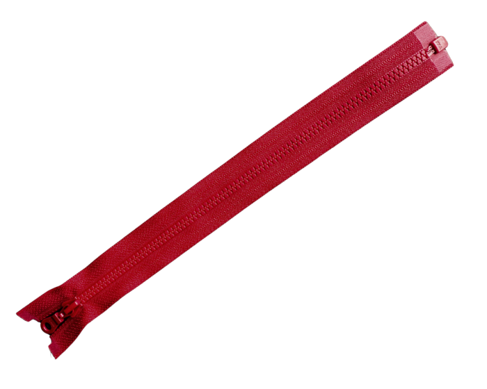YKK Reißverschluss KUNSTSTOFFZAHN SCHMAL, teilbar rot 25 cm