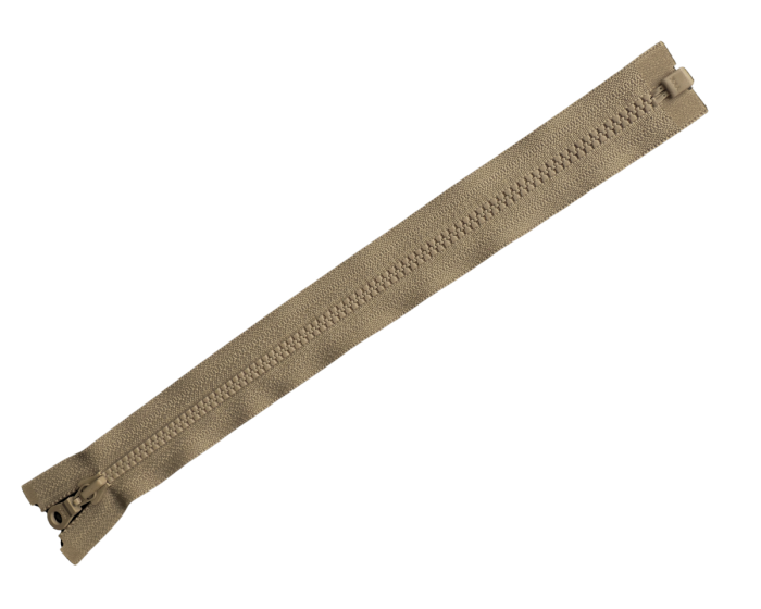 YKK Reißverschluss KUNSTSTOFFZAHN SCHMAL, teilbar schlammbraun 70 cm