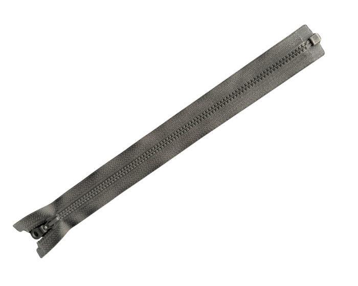 YKK Reißverschluss KUNSTSTOFFZAHN SCHMAL, teilbar dunkelgrau 65 cm