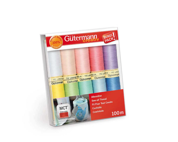 Nähfadenset Allesnäher, Pastellfarben, Gütermann