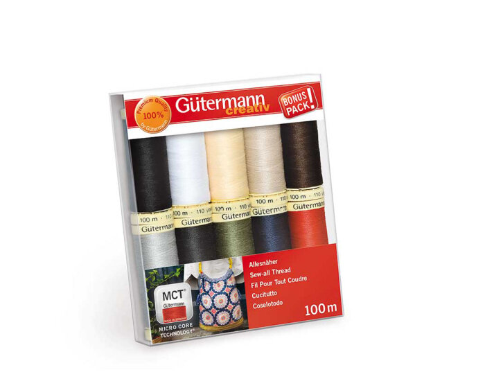 Nähfadenset Allesnäher, klassische Farben, Gütermann