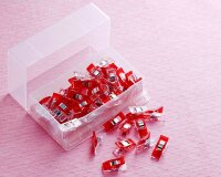 Stoffklammern Wonder Clips, rot, Clover 50 Stück