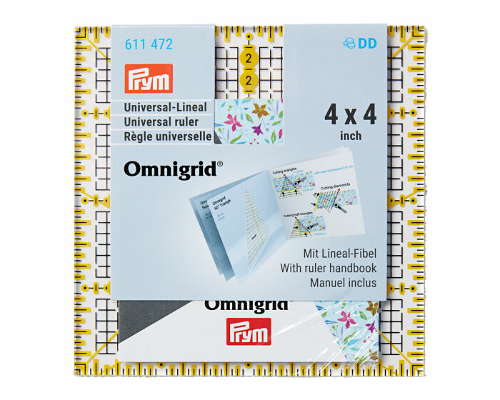 Patchwork-Lineal OMNIGRID, 4 x 4 inch, Prym