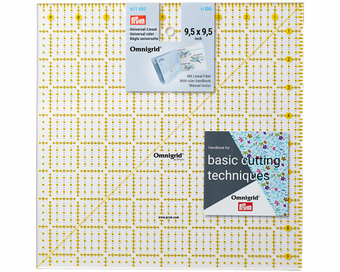 Patchwork-Lineal OMNIGRID, 9,5 x 9,5 inch, Prym