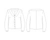 Zwischenmass Schnittmuster BLUSE MIT KRAGEN 168 K (Kleiner Umfang)