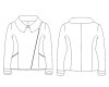Zwischenmass Schnittmuster BIKERJACKE 168 K (Kleiner Umfang)
