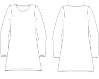 Zwischenmass Schnittmuster A-LINIEN-TUNIKA 168 K (Kleiner Umfang)