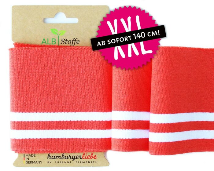 Bio-Bündchen CUFF ME BOLD, orange, Hamburger Liebe