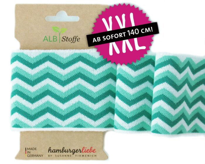 Bio-Bündchen CUFF ME ICON, petrol, Hamburger Liebe