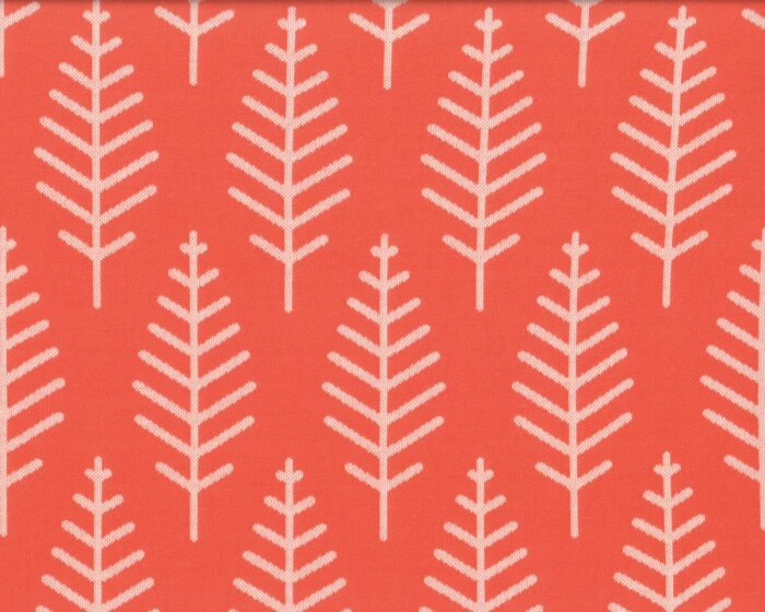 Jacquard-Strick BOTANICAL TRAIL, orange, Albstoffe