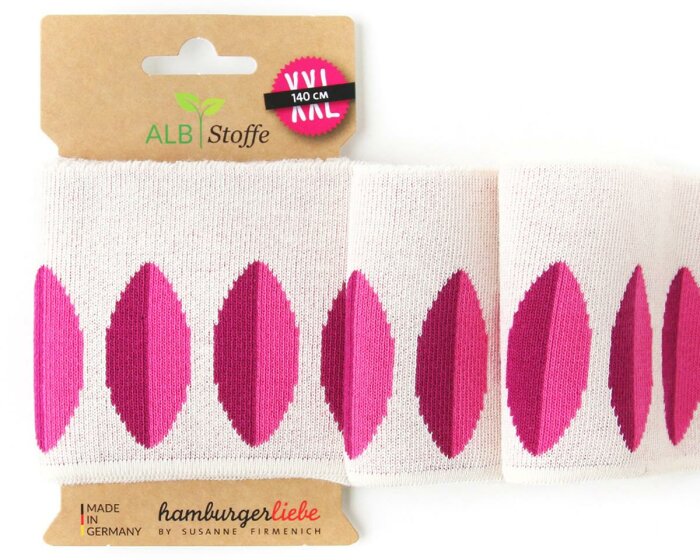 Bio-Bündchen CUFF ME ICON BOTANICAL, Blatt, weiß