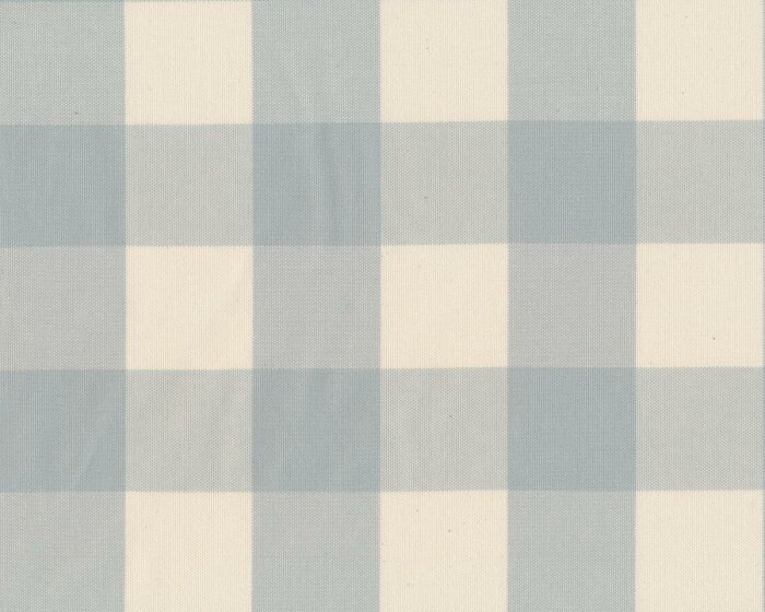 Überbreiter Dekostoff aus Baumwolle CELTA SANTANA, Karo, hellblau