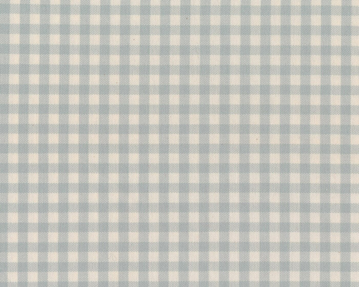 Überbreiter Dekostoff aus Baumwolle CELTA PATINA, kariert, hellblau