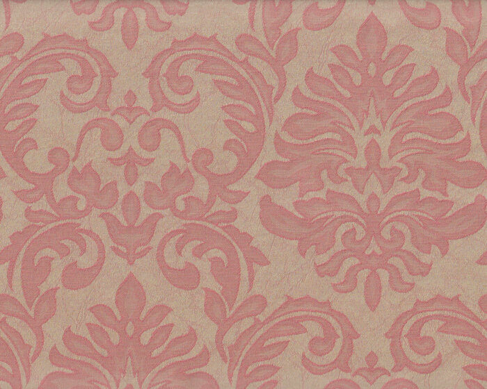 Überbreiter Jacquard-Dekostoff BRUJAS, Damastmuster, rosa