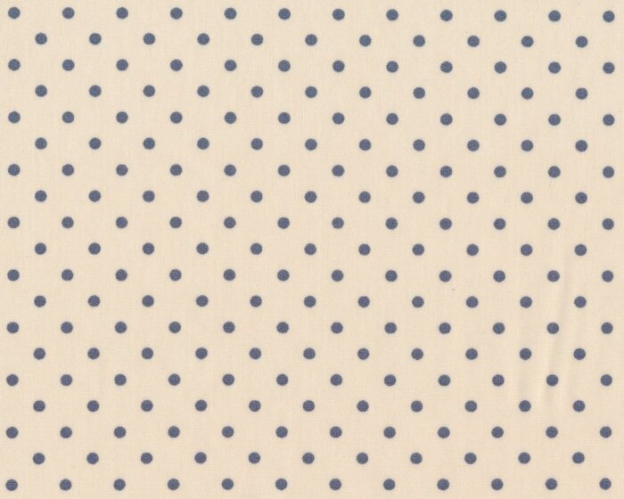 Popeline-Patchworkstoff LES PETITS, Punkte, hellbeige
