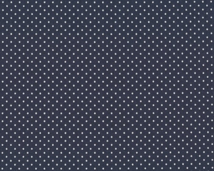 Popeline-Patchworkstoff LES PETITS, Pünktchen, marineblau