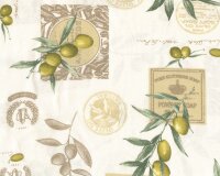 Überbreiter Dekostoff LIVING, Oliven, olivegrün-natur