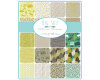 Patchworkstoff BIG SKY, Blumen, weiß-jadegrün, Moda Fabrics