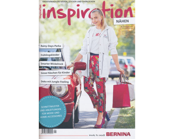 Nähzeitschrift INSPIRATION 73, Frühjahr 2019, BERNINA