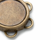 Magnetknöpfe mit Ösen zum Annähen, altmessing, Prym