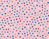 Baumwolljersey FUNNY FARM DOT, Punkte, rosa