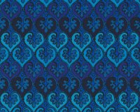 Patchworkstoff PALERMO, Mosaik-Muster, blau