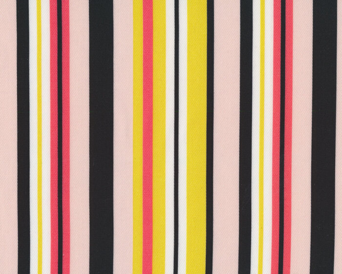 Twill-Stoff MELINA, Streifen, gelb-hellrosa