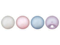 Kunststoffknopf PERLE mit Steg, Perlmuttoptik korallrot 11 mm
