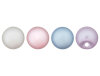 Kunststoffknopf PERLE mit Steg, Perlmuttoptik korallrot 11 mm