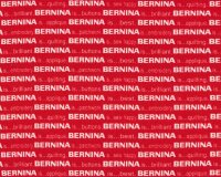 Patchworkstoff MY HAPPY PLACE, Bernina-Schrift, rot