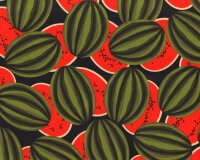 Italienischer Baumwollsatin mit Stretch MELON, Wassermelonen