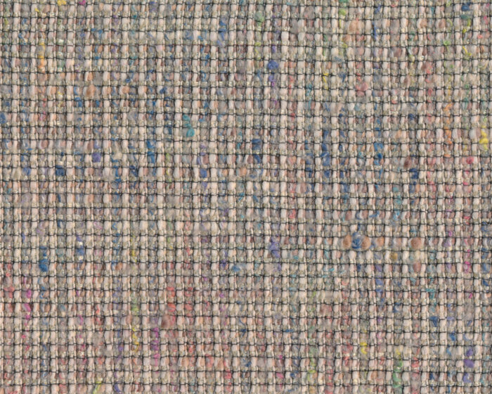 Italienischer Bouclé-Webstoff CASTELLO, Karo-Struktur