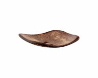 Kokosknopf VIERECKIG, braun, Union Knopf 35 mm