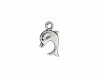 Metallzierteil DELFIN, Anhänger in altsilber, Union Knopf