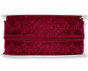 15 m Spitzenband, beidseitige Bogenkante, 36 mm, weinrot