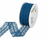 15 m Spitzenband, beidseitige Bogenkante, 36 mm, jeansblau