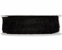18 m Spitzenband, Bogenkante, 18 mm, schwarz