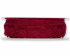 18 m Spitzenband, Bogenkante, 18 mm, weinrot