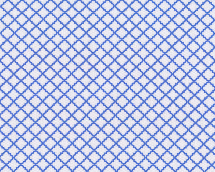 Westfalenstoffe Piqué DELFT, Fliesen-Ornament, taubenblau-weiß