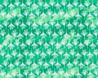 Viskosestoff DRAGONFLY, Blümchen, pastellgrün