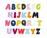 Buchstabenknopf ALPHABET, Union Knopf blau P