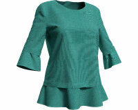 Zwischenmass Schnittmuster BLUSE MIT VOLANTS