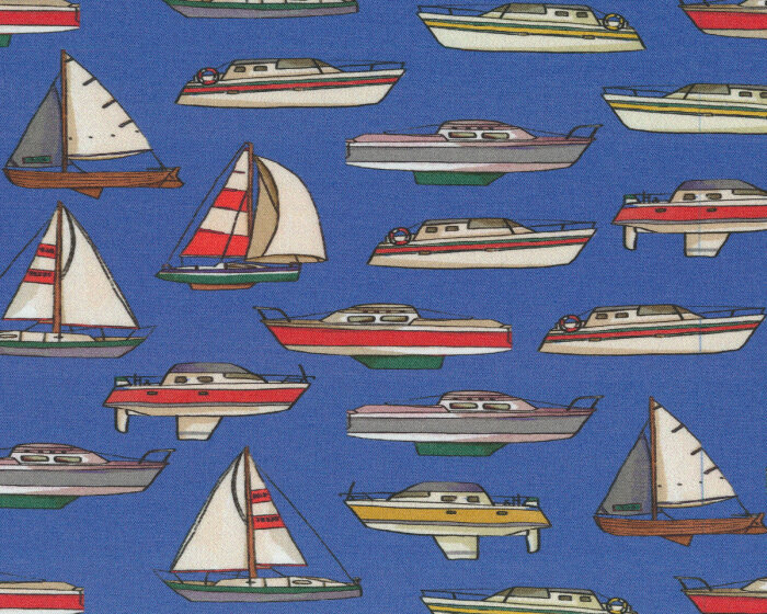 Designer-Viskose-Stretch MARINO, Steuerbord, blau