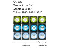 Overlockbox 3+1 APPLE & BLUE, Madeira